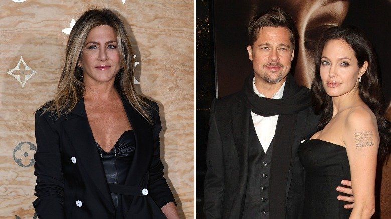 Jennifer Aniston Brad Pitt Angelina Jolie 