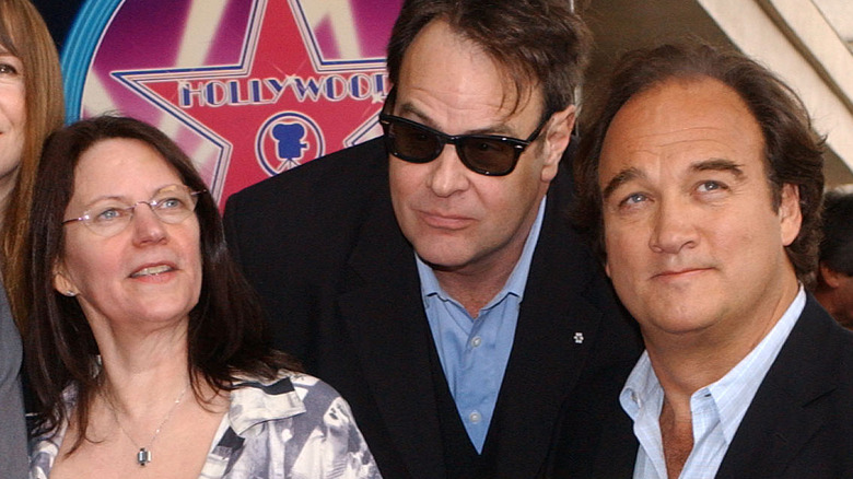 Judy Belushi, Jim Belushi, and Dan Aykroyd accepting John Belushi's Walk of Fame star