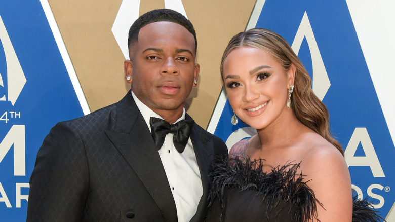 Jimmie Allen and Alexis Gale at CMA Awards 2020