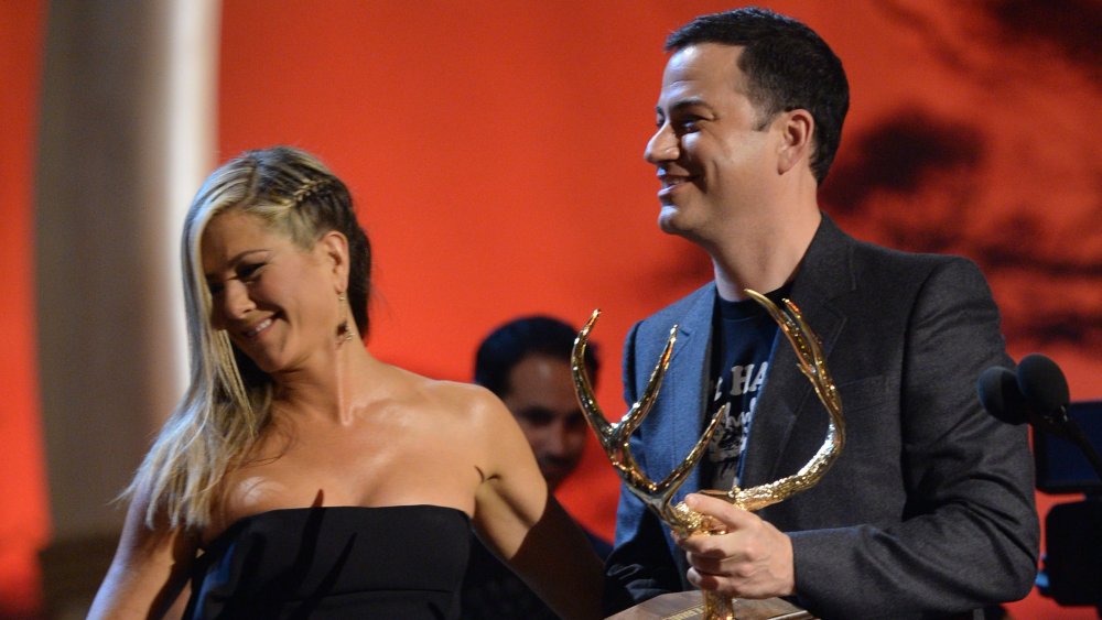 Jennifer Aniston and Jimmy Kimmel