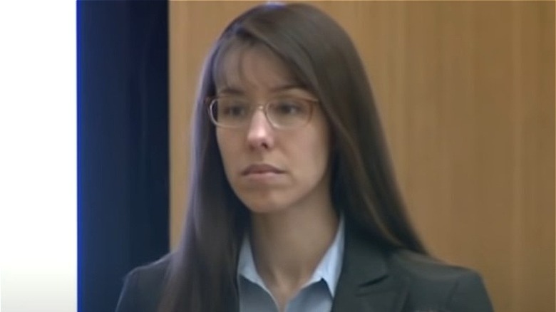 Jodi Arias standing in court