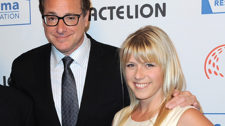 Jodie Sweetin poses for a photo with Bob Saget 