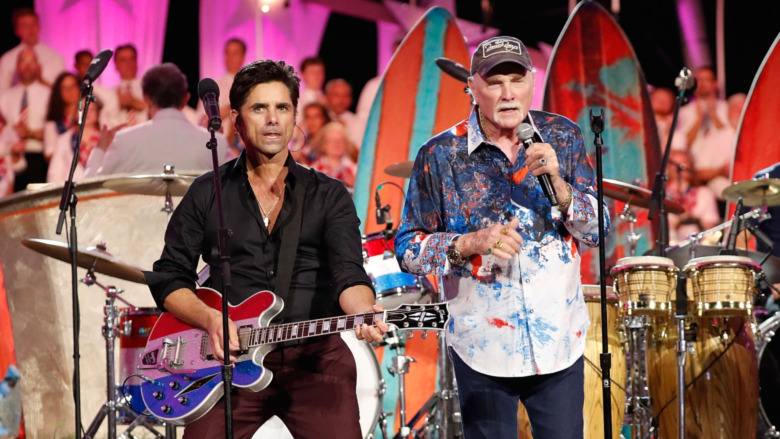 John Stamos performing with the Beach Boys