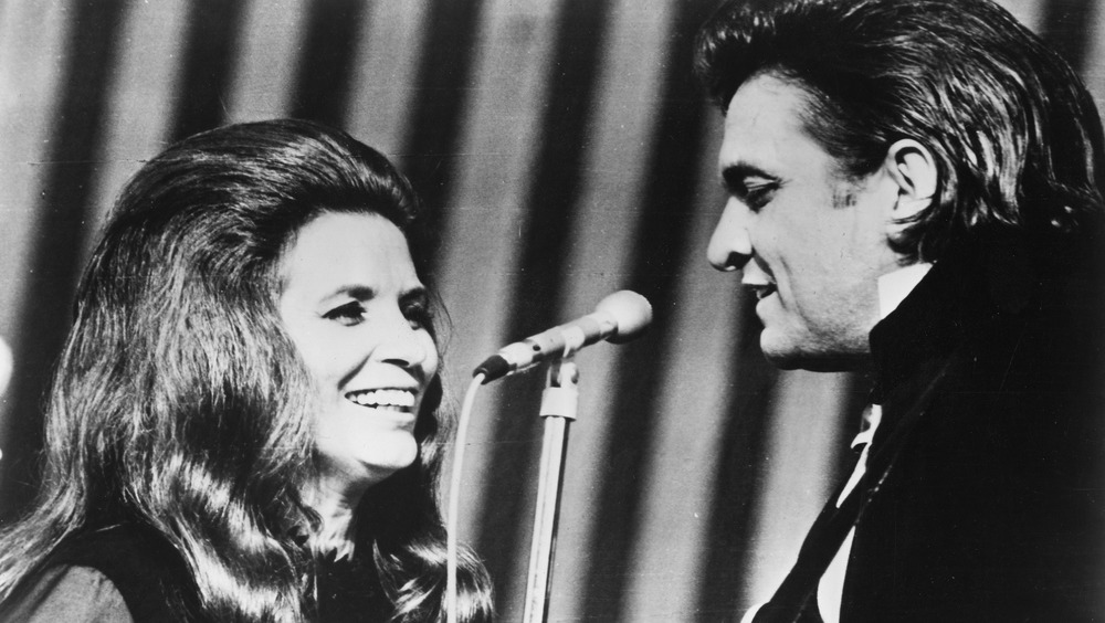 June Carter and Johnny Cash onstage