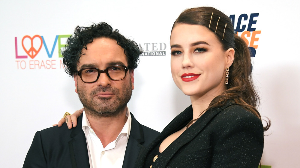 Johnny Galecki and Alaina Meyer 