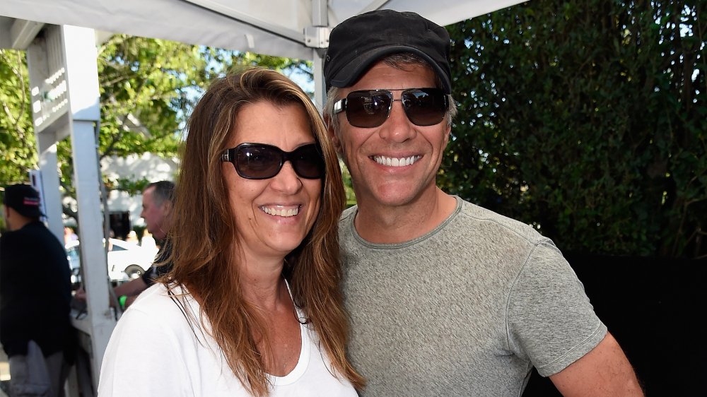 Jon Bon Jovi and Dorothea Hurley at Coldplay show