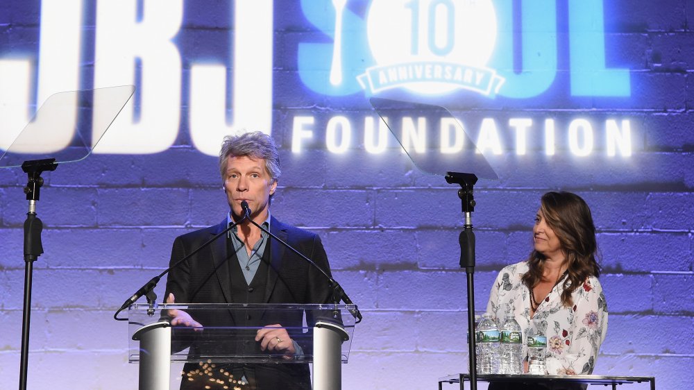 Jon Bon Jovi and Dorothea Hurley at foundation event