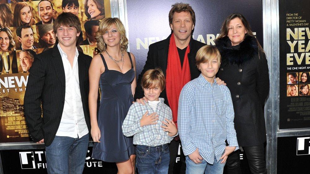 Jon Bon Jovi and family at film premiere