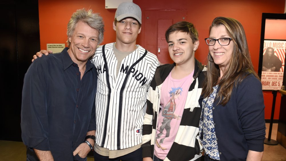 Jon Bon Jovi and family at U2 concert