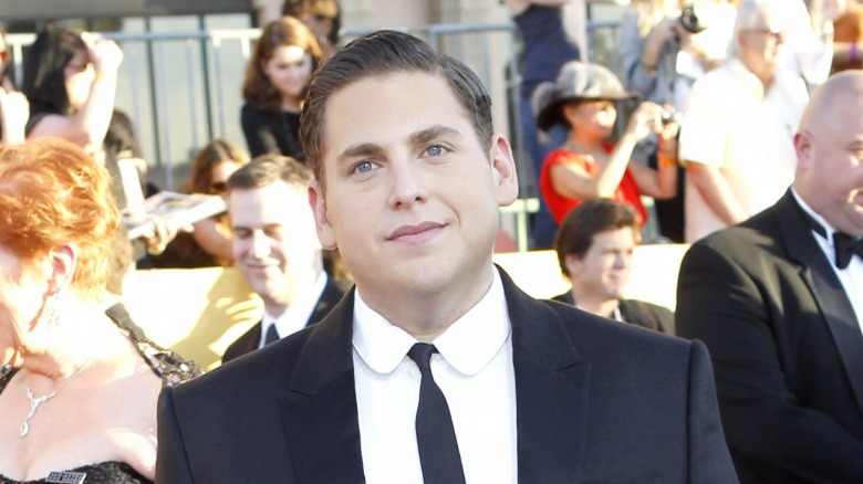 Jonah Hill wearing tie 