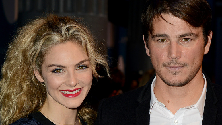 Tamsin Egerton and Josh Hartnett smiling