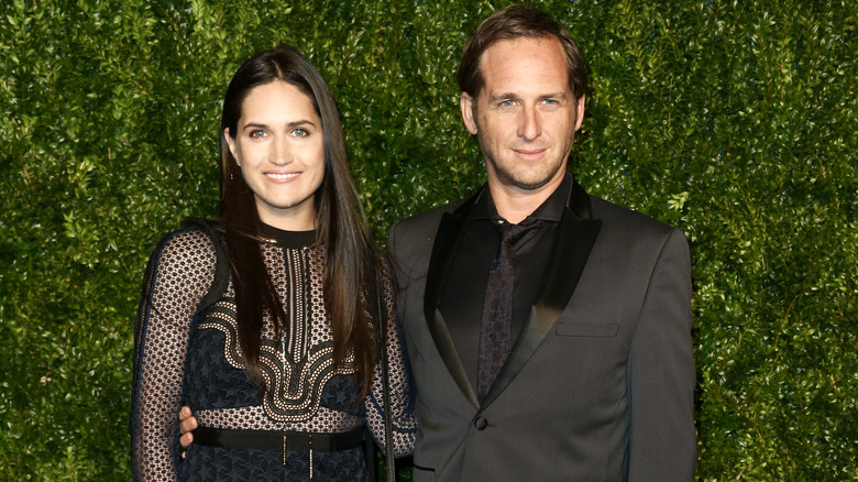 Josh Lucas and Jessica Ciencin Henriquez smiling