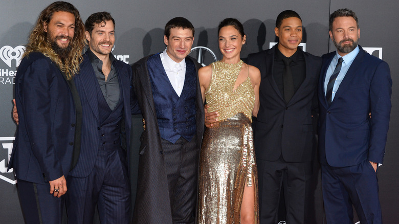 The cast of "Justice League" poses together