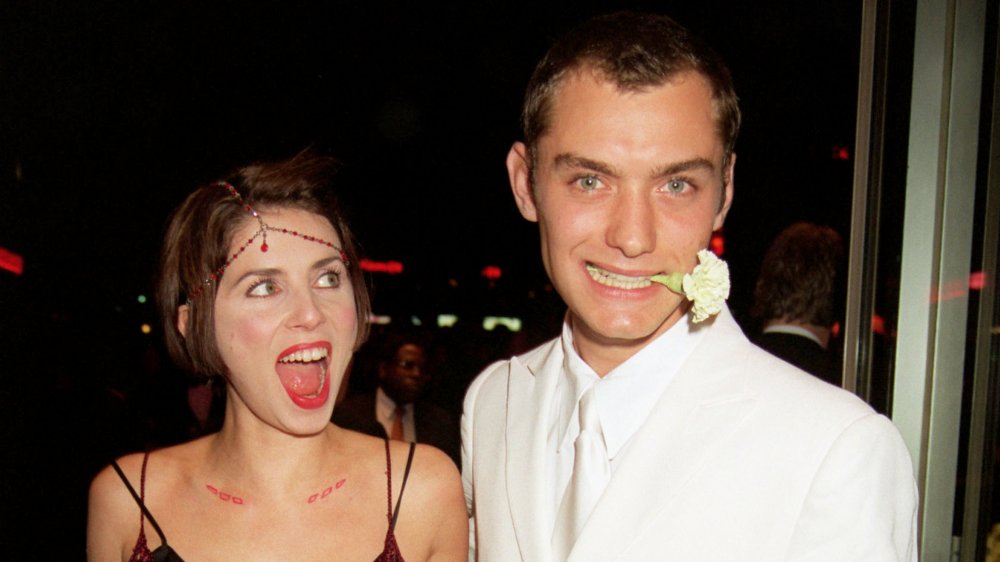 Sadie Frost and Jude Law at the charity premiere of Wilde in 1997