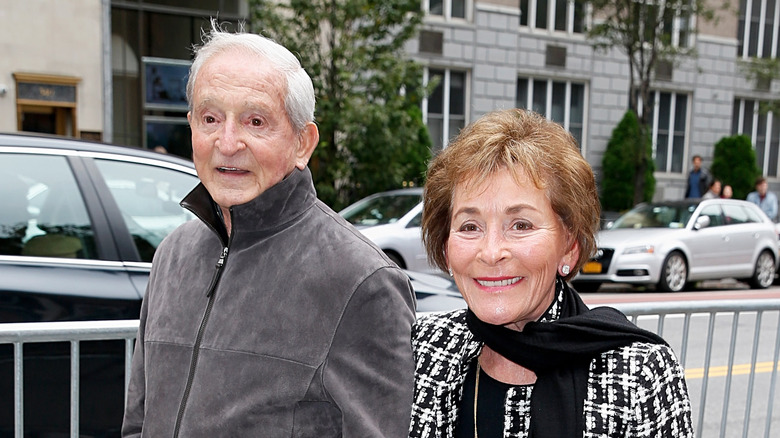 Judy and Jerry Sheindlin walking