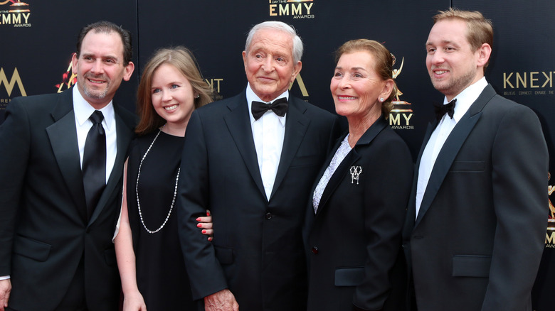 Judy and Jerry posing with family