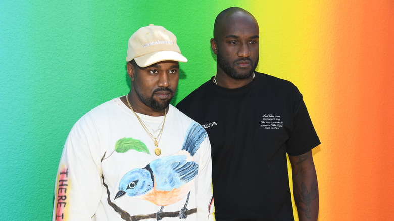 Kanye West and Virgil Abloh smiling