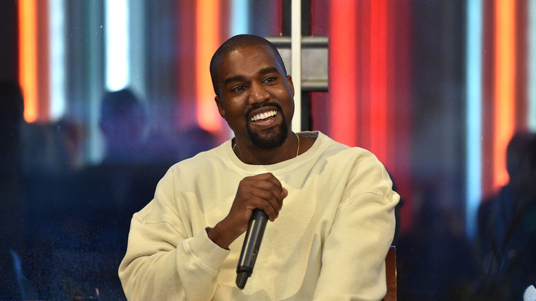 Kanye West smiling