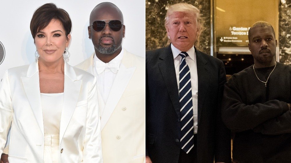 Kris Jenner, Corey Gamble, Donald Trump, Kanye West