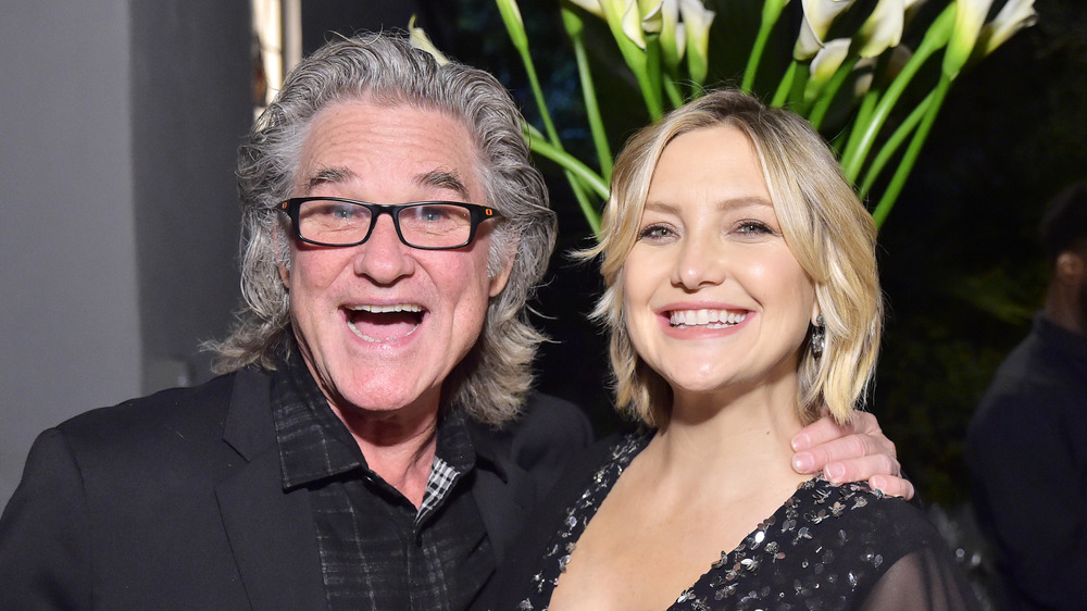 Kurt Russell and Kate Hudson smiling