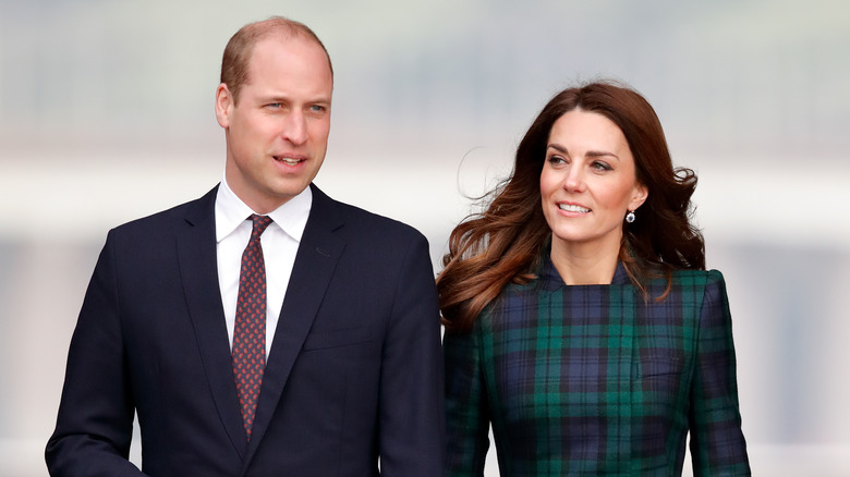 Prince William and Kate Middleton walking side-by-side