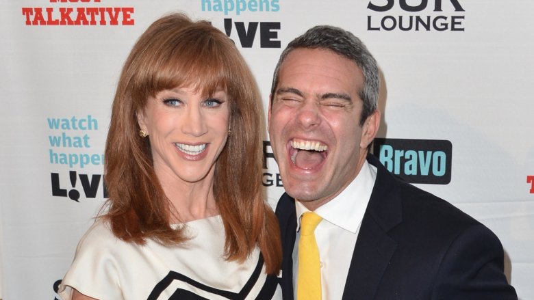 Kathy Griffin and Andy Cohen