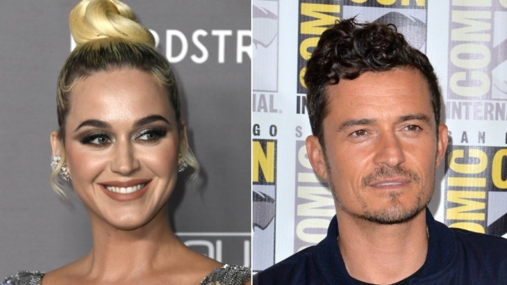 Katy Perry and Orlando Bloom smiling