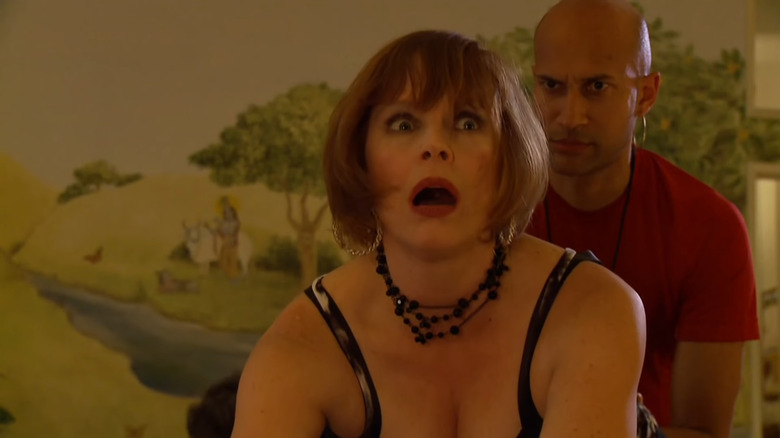 Keegan-Michael Key Cynthia Blaise yoga sketch