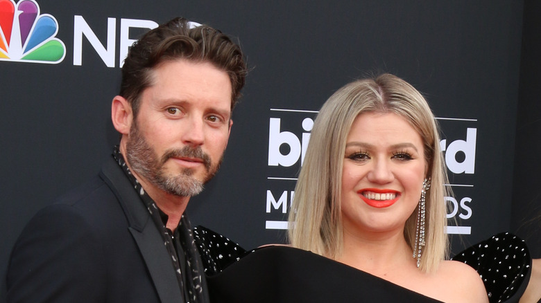 Brandon Blackstock and Kelly Clarkson on the red carpet