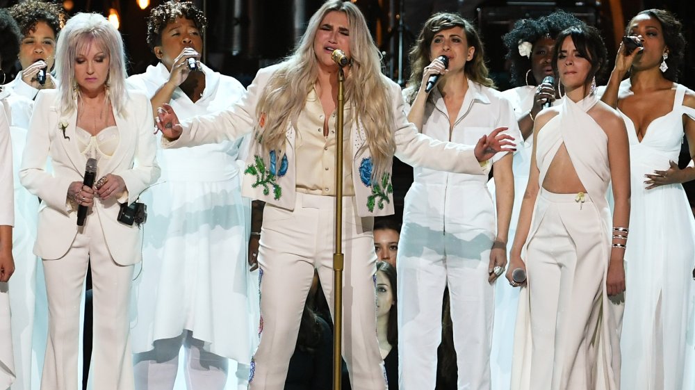 Kesha at the 2018 Grammys