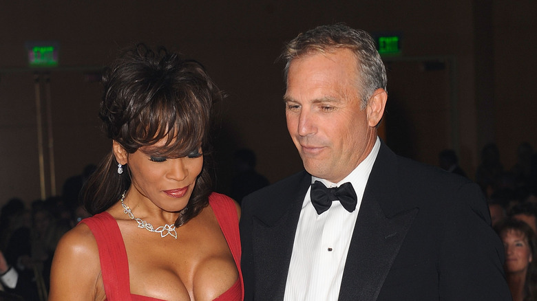 Whitney Houston with Kevin Costner