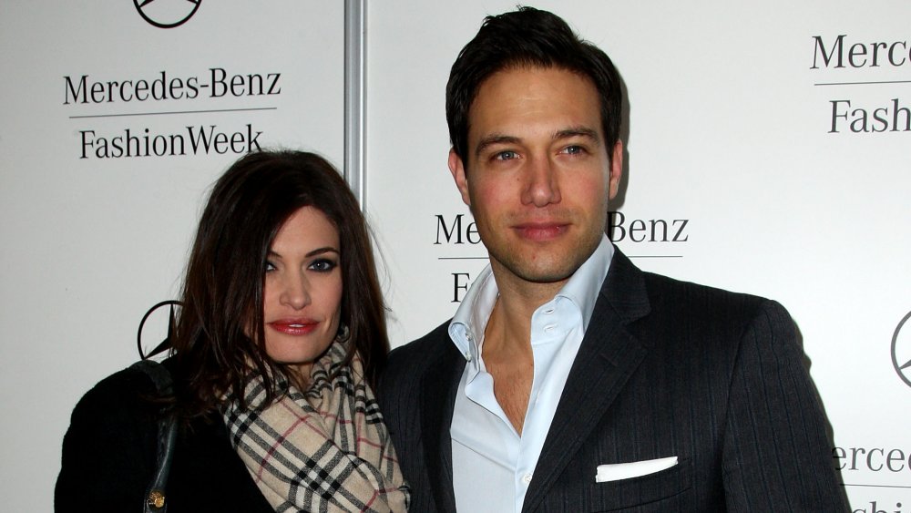 Kimberly Guilfoyle in a Burberry scarf with Eric Villency