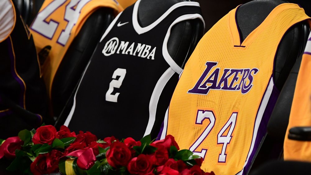 Kobe and Gianna Bryant's jerseys 