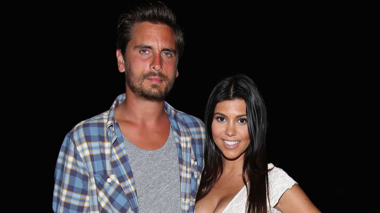 Scott Disick and Kourtney Kardashian smiling