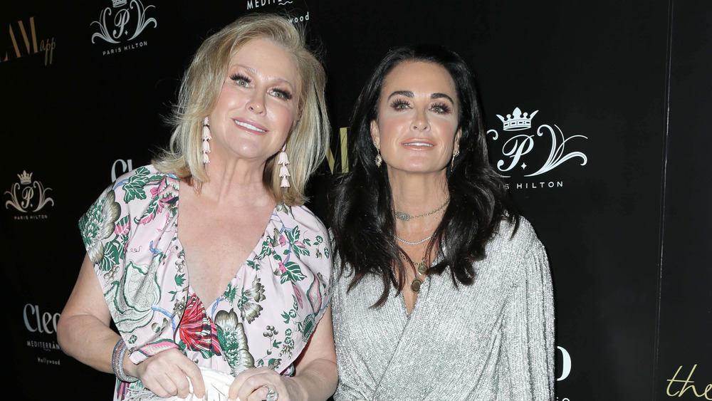 Kyle Richards and Kathy Hilton on red carpet 