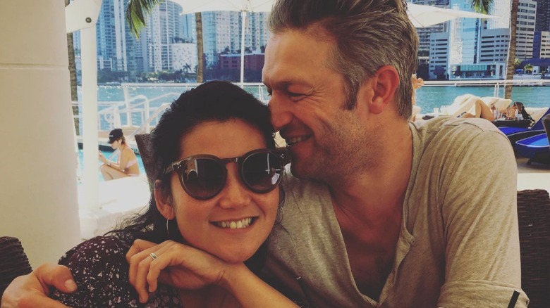 Peter Scanavino with his wife Lisha Bai