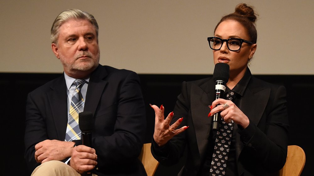 Mike Rinder and Leah Remini at a screening of Leah Remini: Scientology and the Aftermath