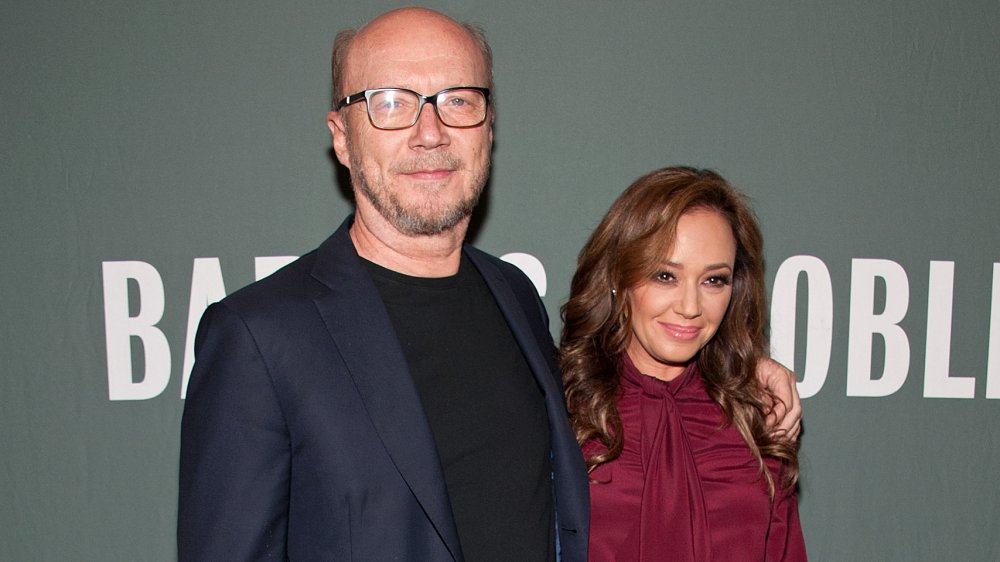 Paul Haggis and Leah Remini promoting her book Troublemaker: Surviving Hollywood and Scientology