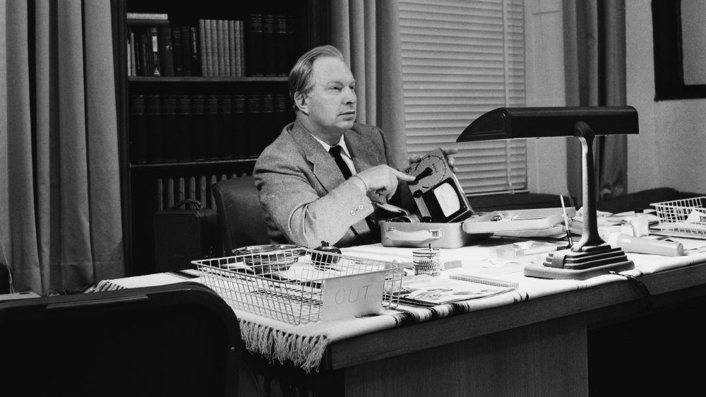 L. Ron Hubbard in is Sussex mansion, Saint Hill Manor in 1959