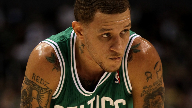 Delonte West #13 of the Boston Celtics