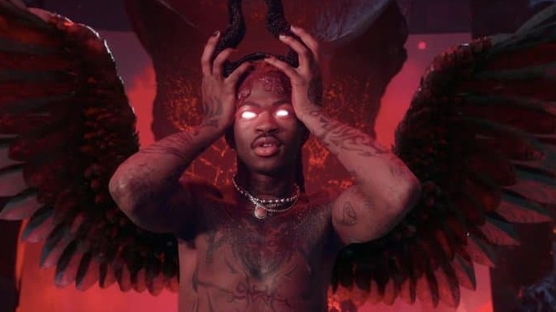 Lil Nas X as Satan in Montero music video 