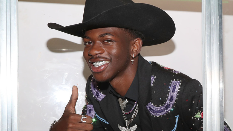 Lil Nas X giving a thumbs up