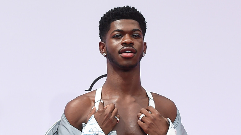 Lil Nas X in a halter top 