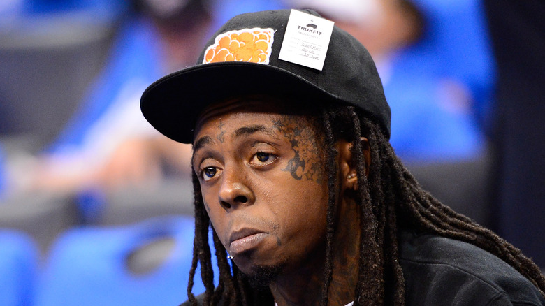 Lil Wayne at sports event