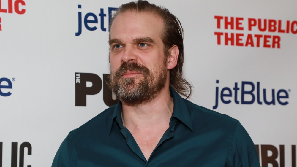 David Harbour at A Bright Room Called Day opening night in 2019