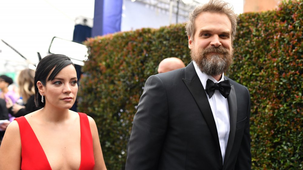 Lily Allen and David Harbour at the 26th Screen Actors Guild Awards