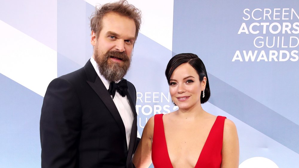 David Harbour and Lily Allen at the 26th Annual Screen Actors Guild Awards