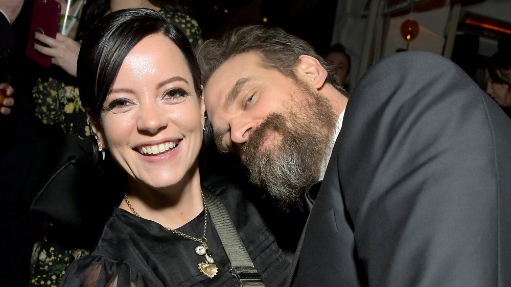 Lily Allen and David Harbour at a 2020 SAG Awards after party