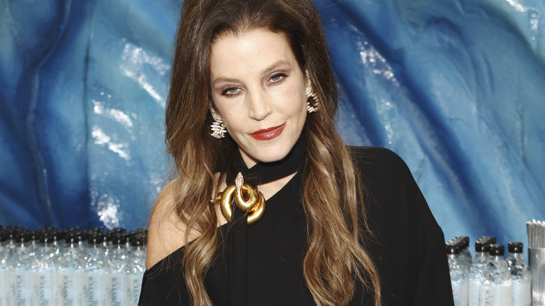 Lisa Marie Presley at her final public appearance, the Golden Globes