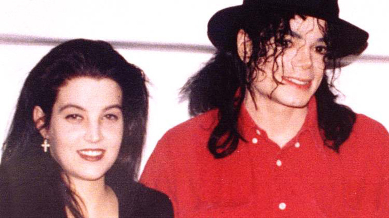 Lisa Marie Presley and Michael Jackson in 1994